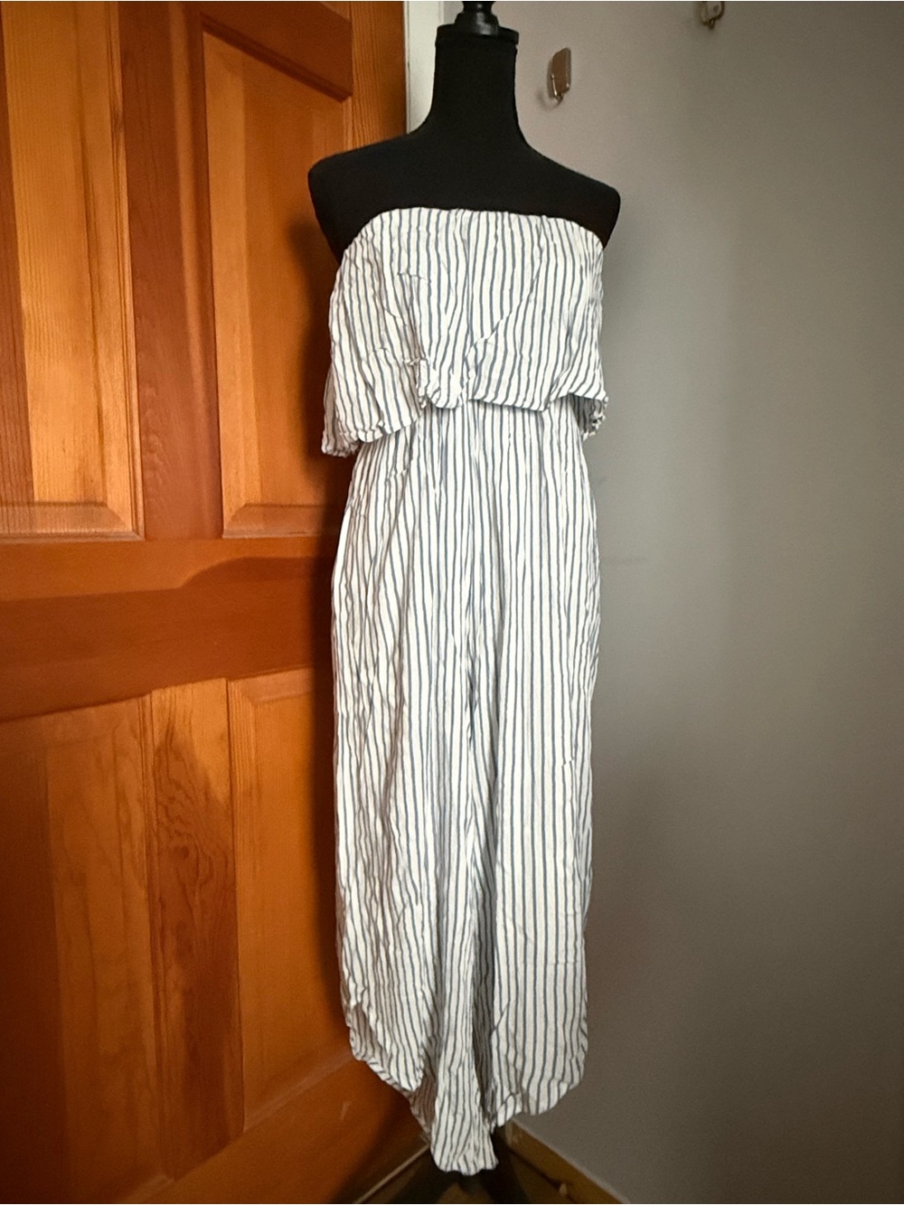 Japna Striped Strapless Jumpsuit